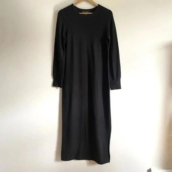 French Connection Black Maxi Sweater Dress - Picture 3 of 15